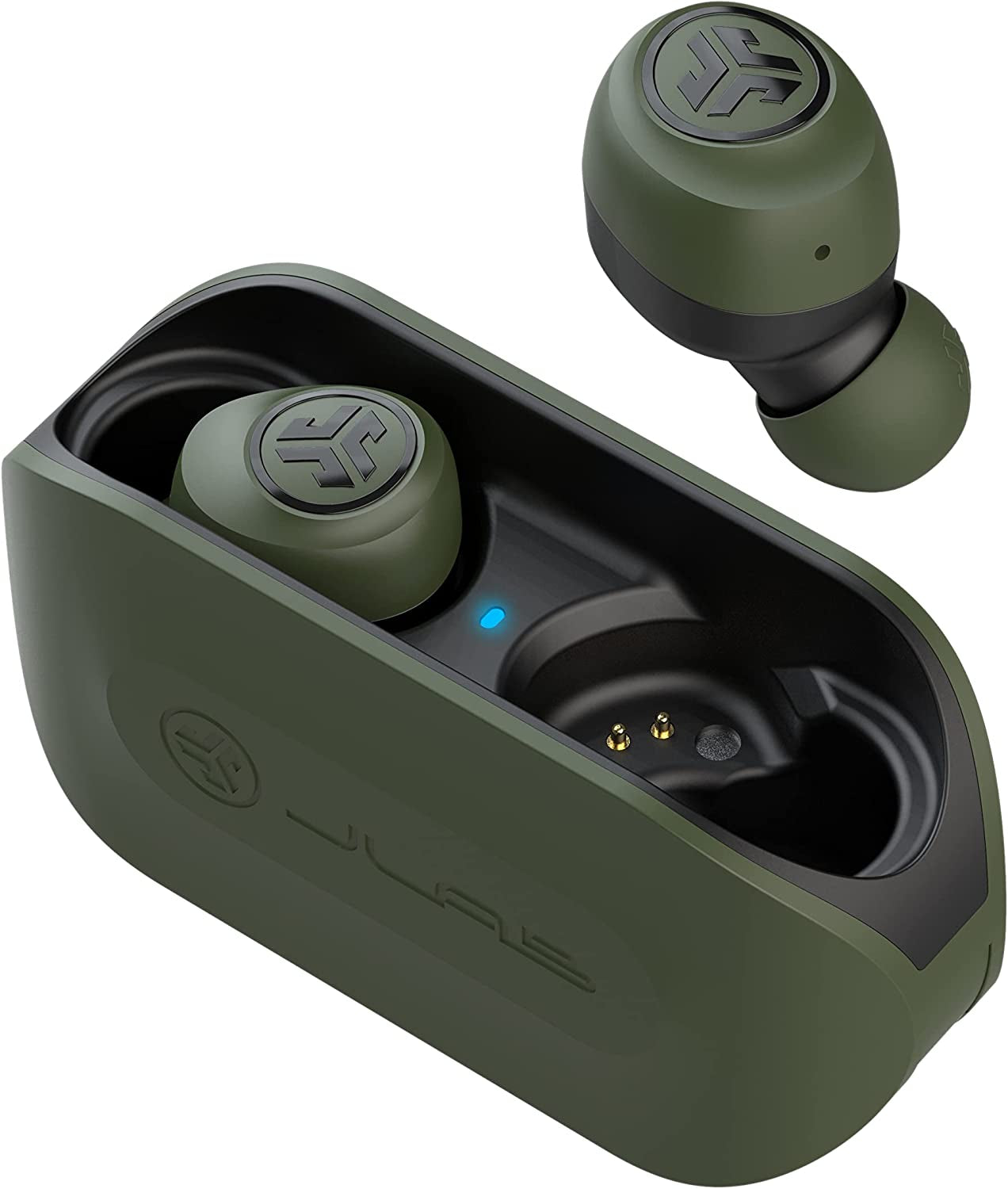 Go Air True Wireless Bluetooth Earbuds + Charging Case | Green | Dual Connect | IP44 Sweat Resistance | Bluetooth 5.0 Connection | 3 EQ Sound Settings: Signature, Balanced, Bass Boost